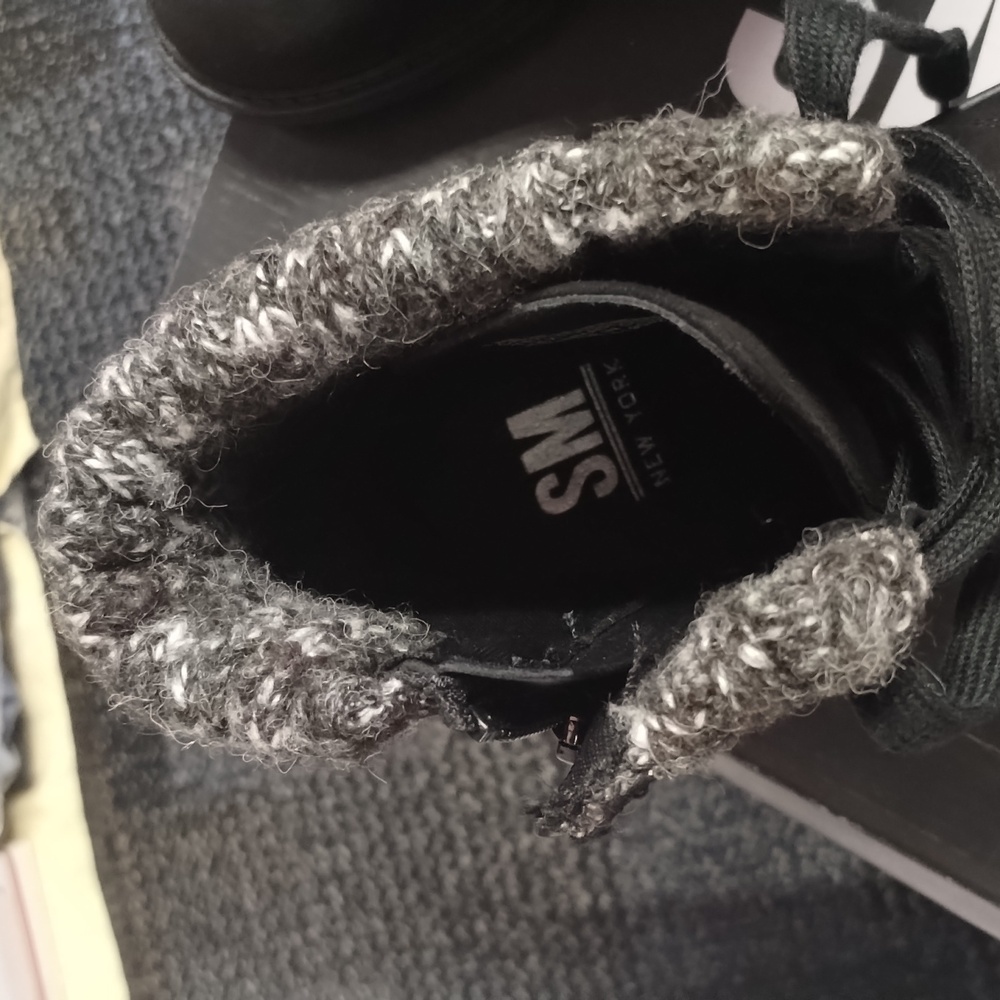 Women's Black Ankle Boots - Picture 4 of 5